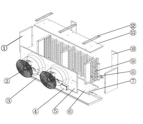 G series unit cooler new product high efficiency use for cold room