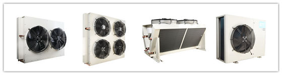 H Type Condenser Air Cooled Condensing Unit Heat Exchanger For Cold Room