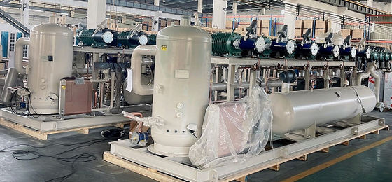 6 Parallel 405Hp Condensing Unit With Screw Compressors Rack