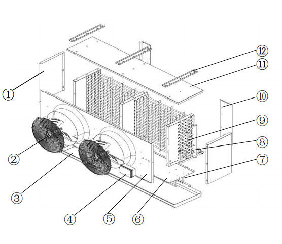 G series unit cooler new product high efficiency use for cold room