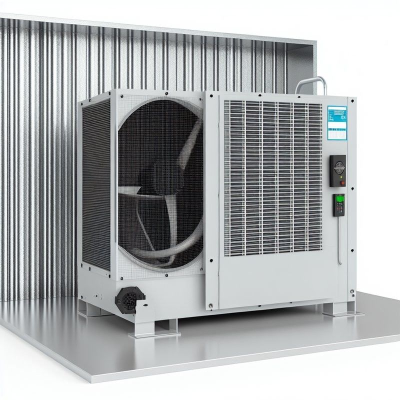 Industrial Cold Room With Aluminum Fin Material And Axial Fan Motor