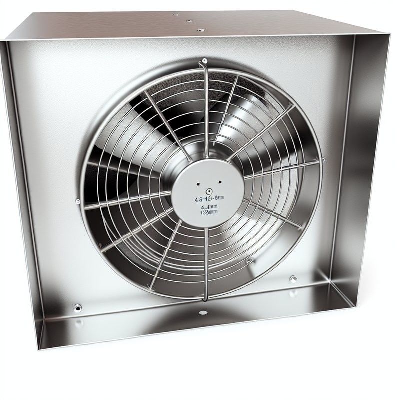 4.5-12mm Fin Space All Stainless Steel Axial Fan for Industrial Ventilation System
