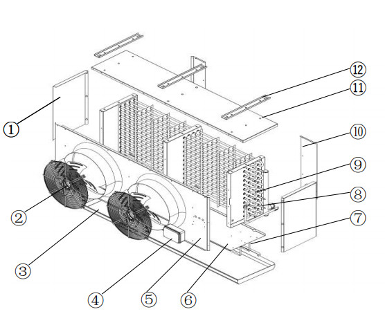 G series unit cooler new product high efficiency use for cold room