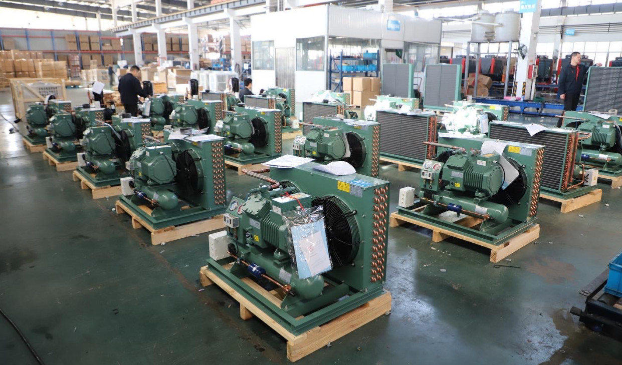 H Type Refrigeration Cold Room Condensing Unit Piston Compressor