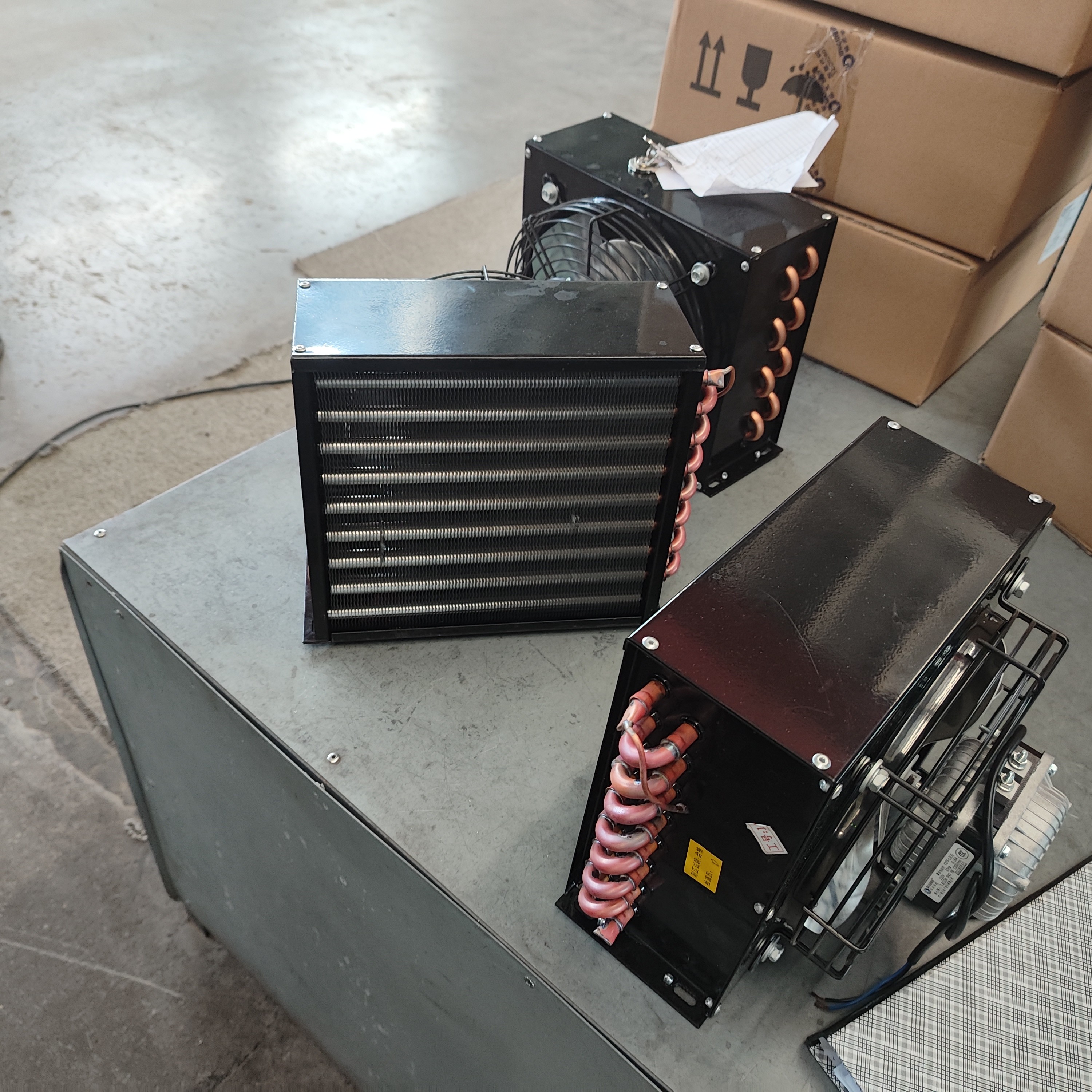 Refrigeration Air Cooled Cold Room Condenser Internal Rotor Machine