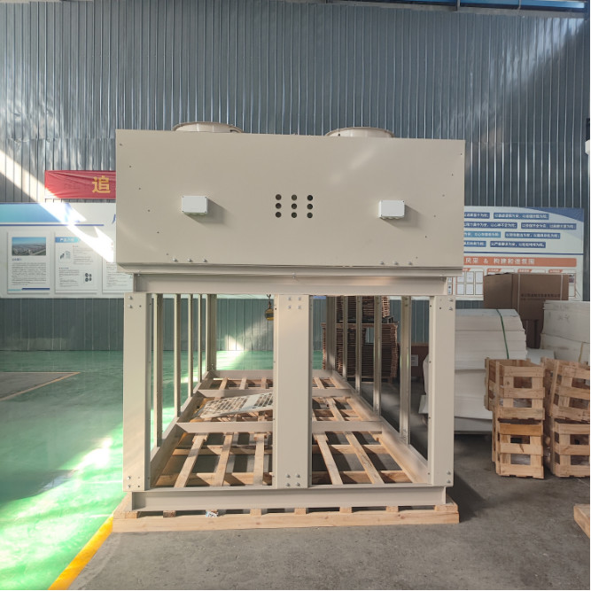 Large Cooling Capacity Cold Room Condenser Customizable V Wave Type Fin