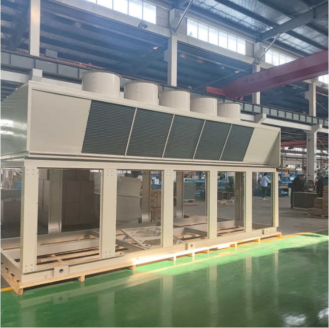 Large Cooling Capacity Cold Room Condenser Customizable V Wave Type Fin
