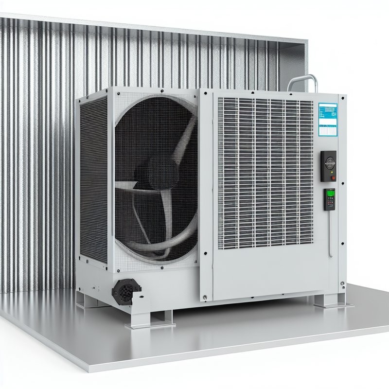 Industrial Cold Room With Aluminum Fin Material And Axial Fan Motor