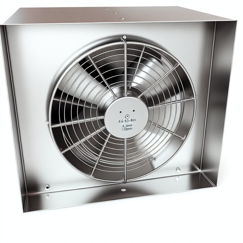 4.5-12mm Fin Space All Stainless Steel Axial Fan for Industrial Ventilation System