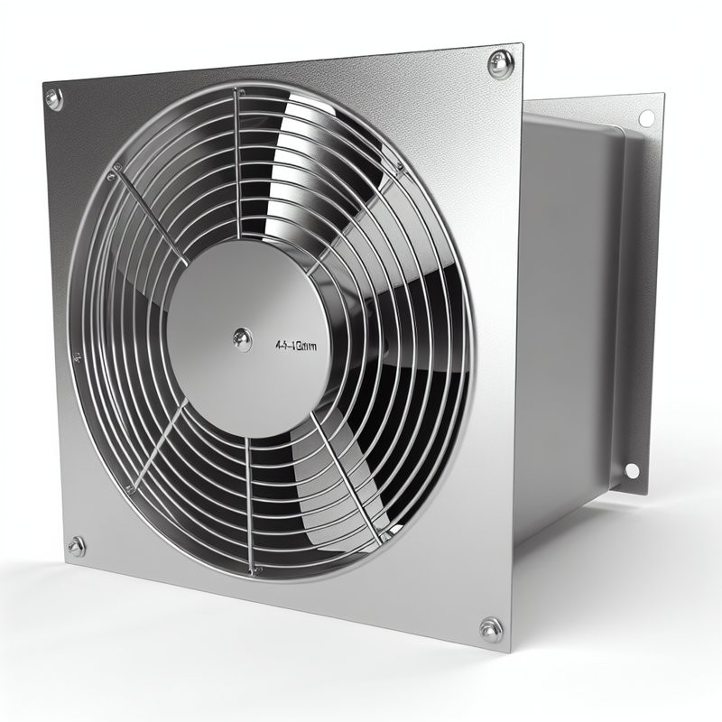 4.5-12mm Fin Space All Stainless Steel Axial Fan for Industrial Ventilation System